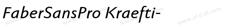 FaberSansPro Kraefti字体转换